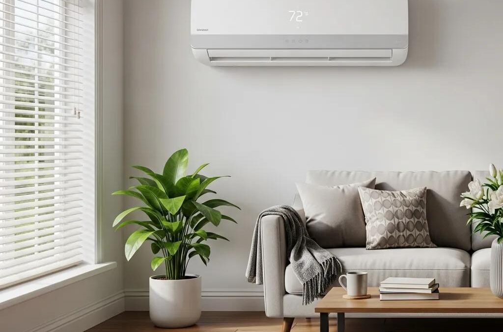 Energy-efficient HVAC system in a modern home setting