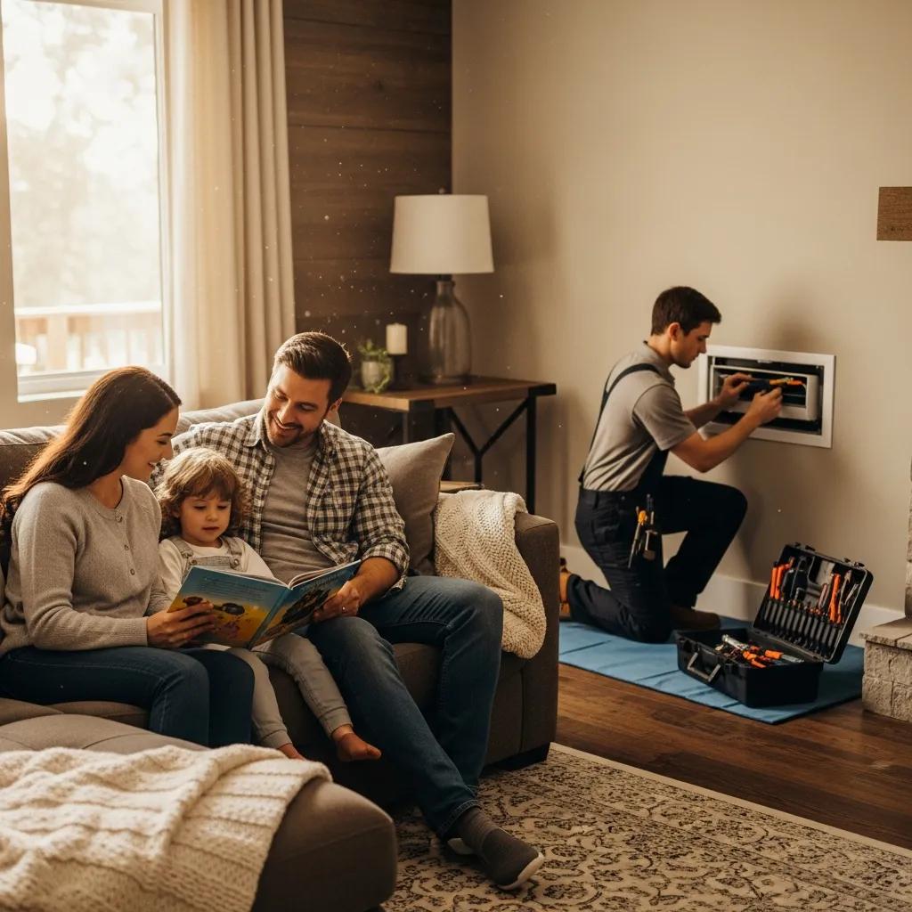 family enjoying comfort at home while hvac technician performs maintenance 65743b80 2ef8 4edf b9c0 6b81f5c9b2c5