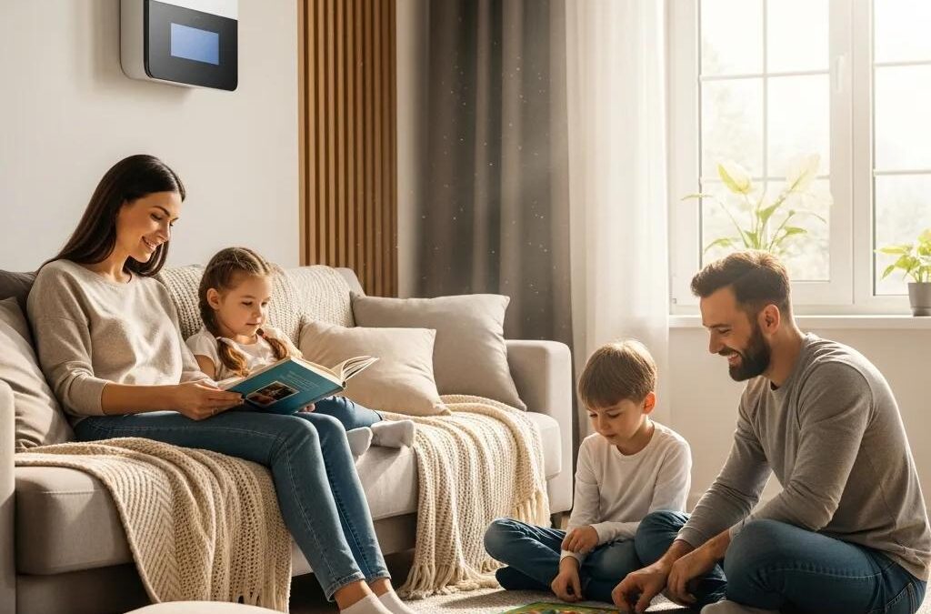 Family enjoying comfort in a home with a modern HVAC system