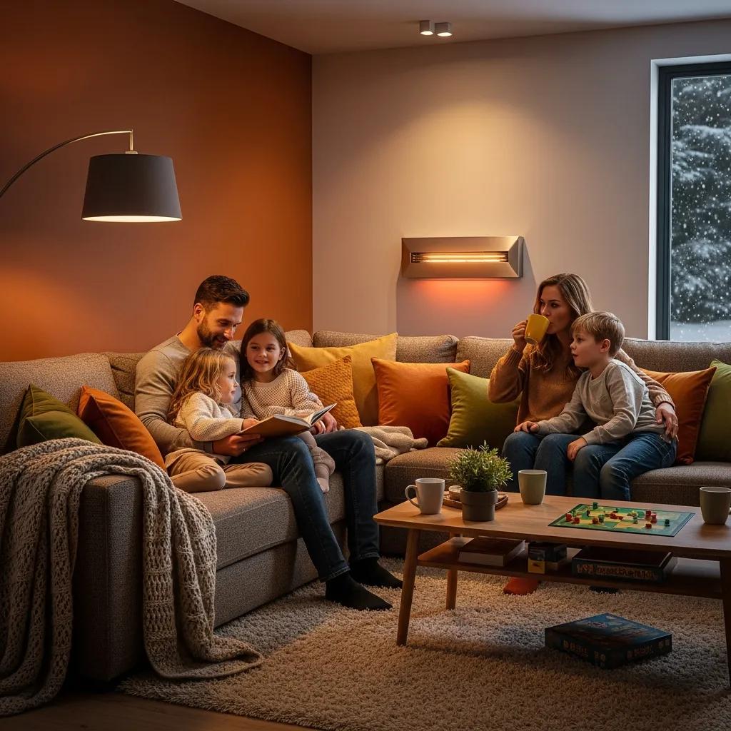family enjoying warmth in a cozy living room with a modern heating system 88a14073 9b11 45fe a5c2 d038913f9f75