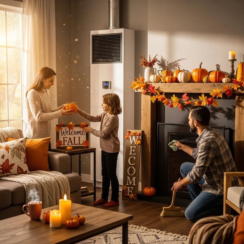 family preparing home for fall with hvac system in background 6c2cc39f 4939 428b b3ef 00987c0c698c