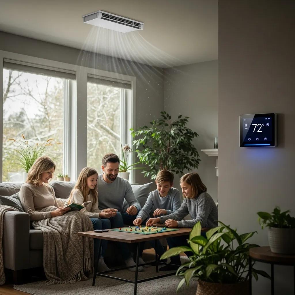 modern hvac system in a cozy home emphasizing energy efficiency and comfort 987e3907 1be4 420b 8d3f bccf623758d8