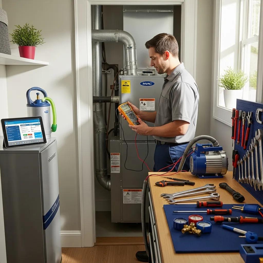 modern hvac system maintenance in a home environment 53fe6a8b b18d 4d98 a0b8 4b6a82e40230