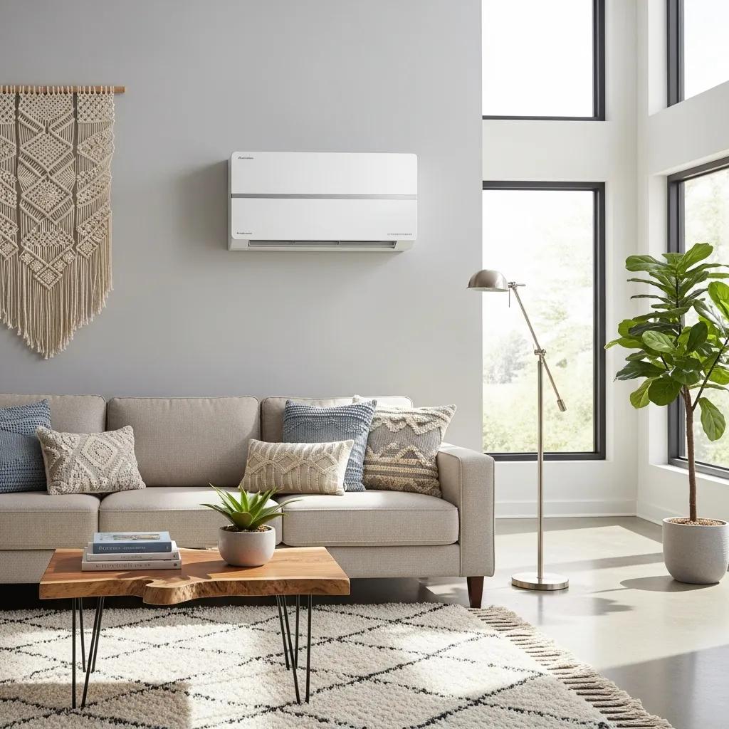 ductless mini split system in a modern living room highlighting energy efficiency and design 7145dd48 25f4 4250 8738 0098cad38f8c
