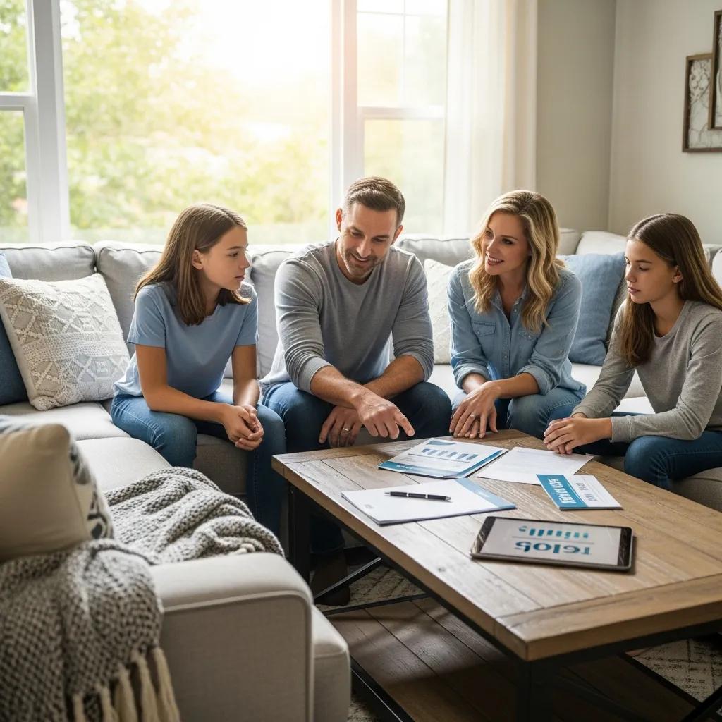 family discussing hvac financing options in a cozy living room b5fe8dcd cf0f 451e 83f6 5faf5b30d291