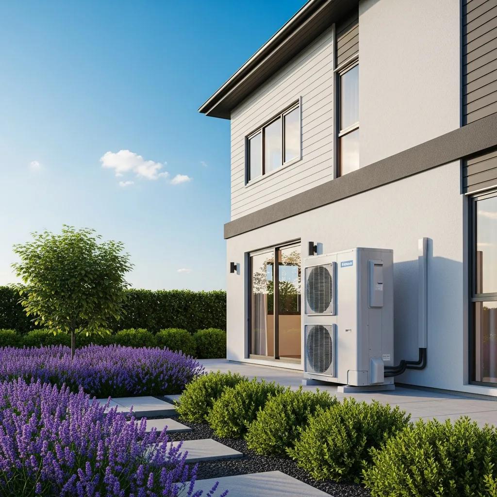 modern heat pump installation outside a home in greenville sc showcasing energy efficiency da239a4e 4a4b 4079 92f5 bfce48ea79f7